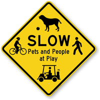 slow at play sign