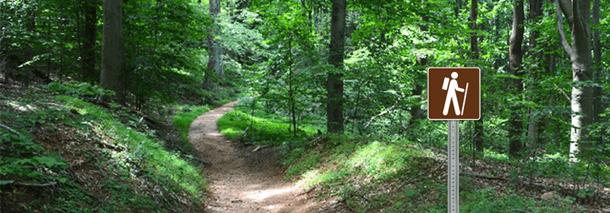 hiking trail sign