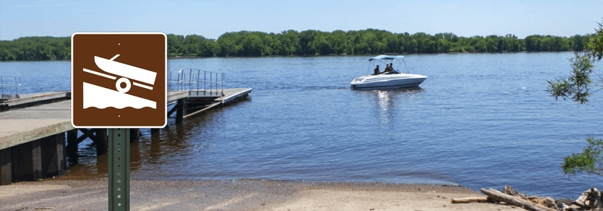 boat loading sign