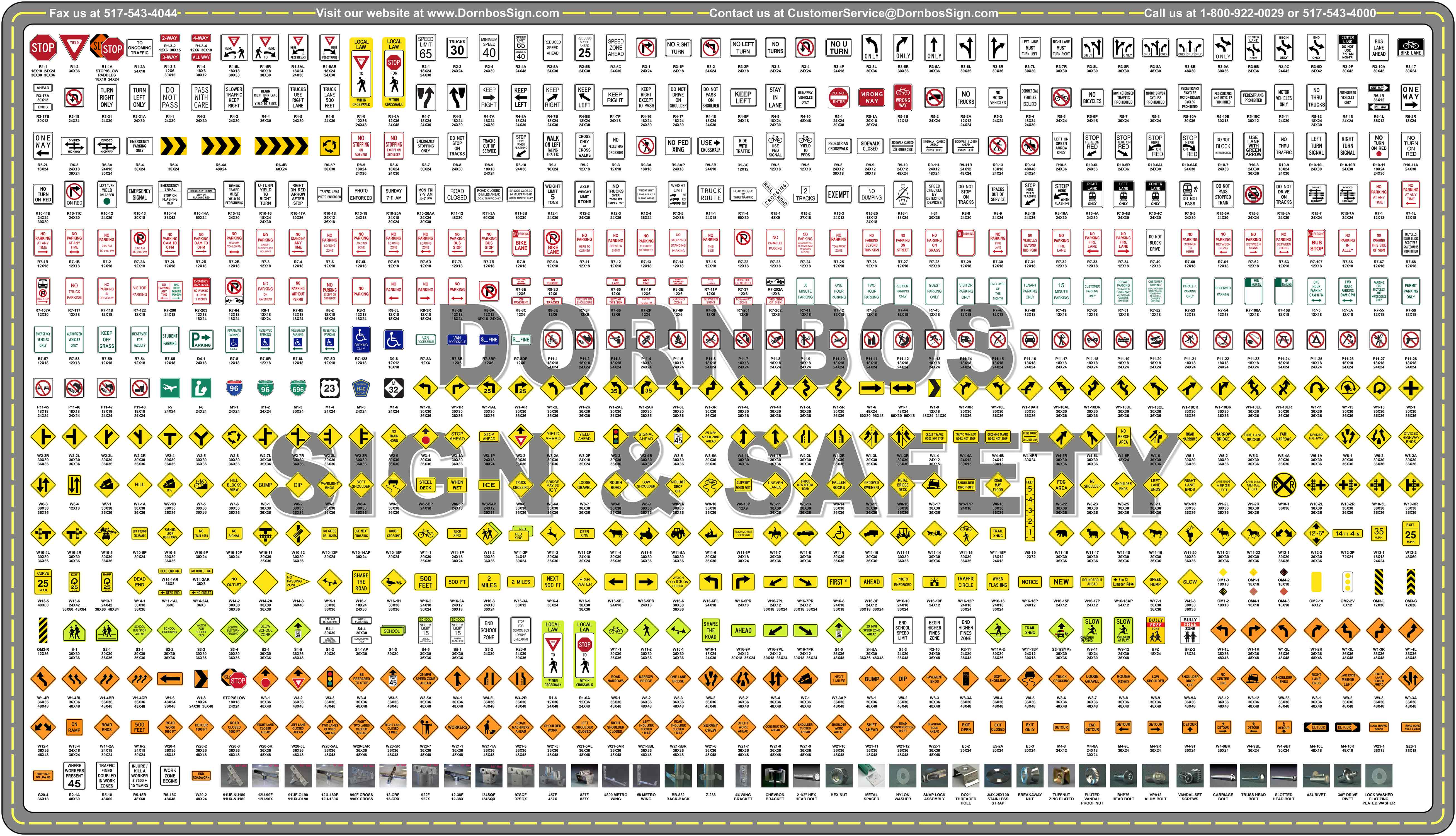 Mutcd Sign Chart