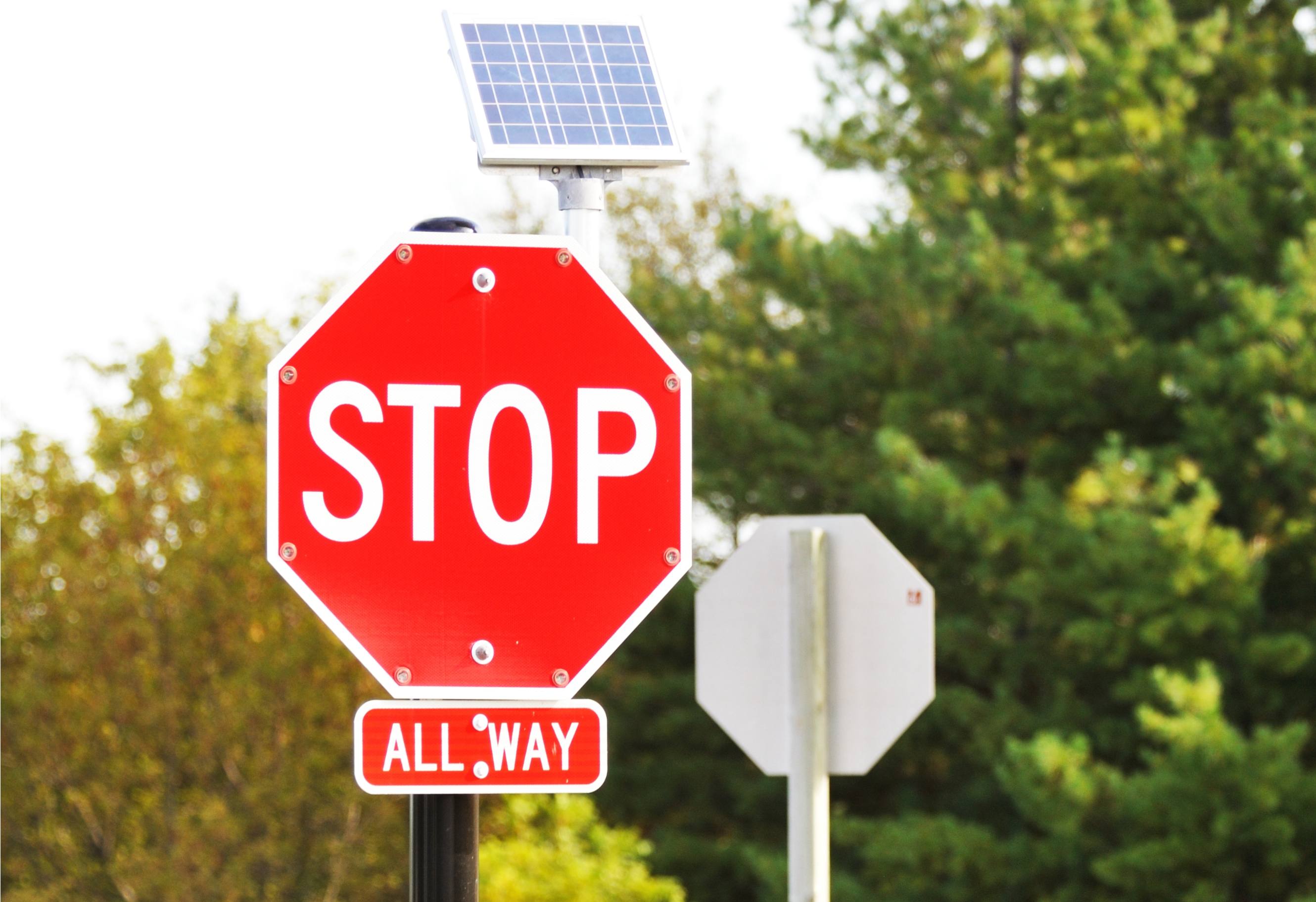 LED stop sign