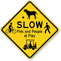 slow at play sign