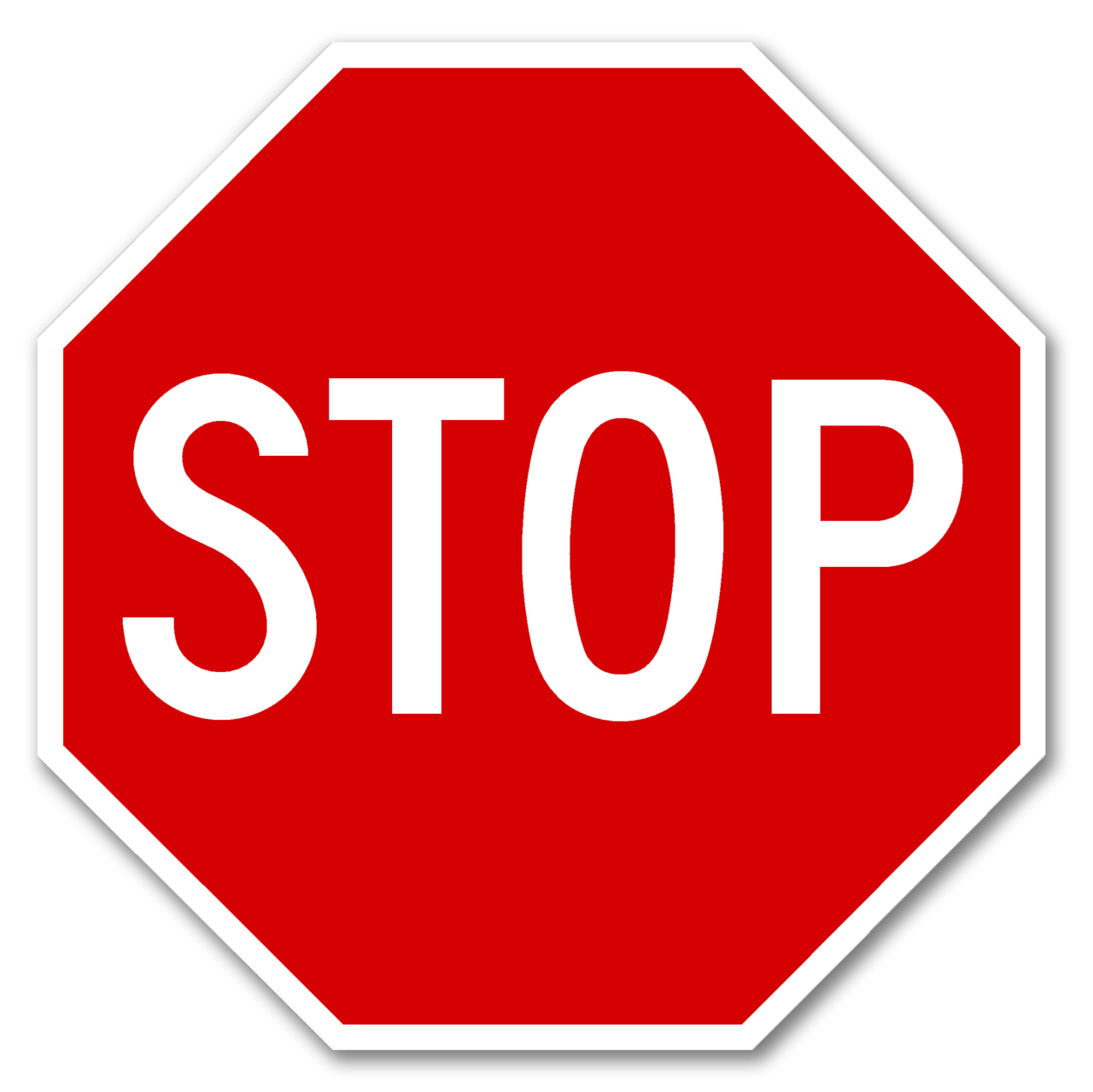 red stop sign