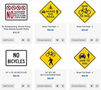Bicycle Traffic Sign Supplier