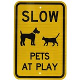 pets at play sign